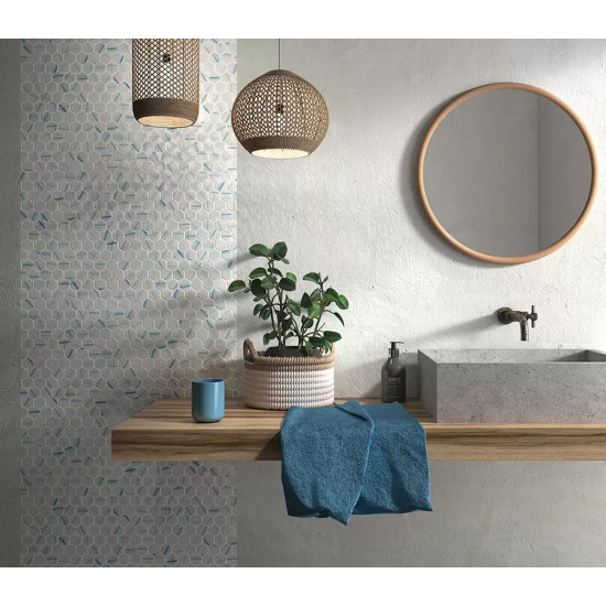 Mozaika basenowa seria EDEN 25x25mm, kolor NIAGARA HEX VIDREPUR