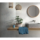 Pool mosaic series EDEN, colour NIAGARA HEX 25x25mm VIDREPUR