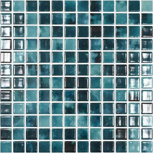 Pool mosaic series ESTELAR, colour GREEN 25x25mm VIDREPUR