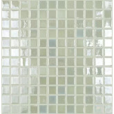 Pool mosaic series LUMINESCENT, colour FLUORESCENCE FIRE GLASS 412 25x25mm VIDREPUR