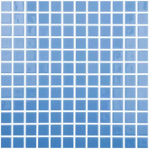 Pool mosaic series SOLID COLORS, colour AZUL CELESTE 25x25mm VIDREPUR