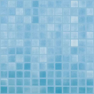 Mozaika basenowa seria ANTI-SLIP 3 25x25mm, kolor NIEBLA AZUL TURQUESA VIDREPUR