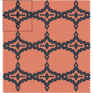 Pool mosaic series CANDY, composition BELGIRATE 35X35mm VIDREPUR