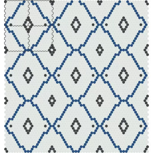 Pool mosaic series CANDY, composition FURORE 35X35mm VIDREPUR