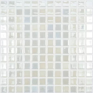 Pool mosaic series LUX ANTI-SLIP, composition LUX AWHITE 25X25mm VIDREPUR