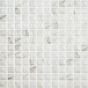 Mozaika basenowa seria MARBLES 25x25mm, kompozycja EDNA CALACATTA GREY MT VIDREPUR
