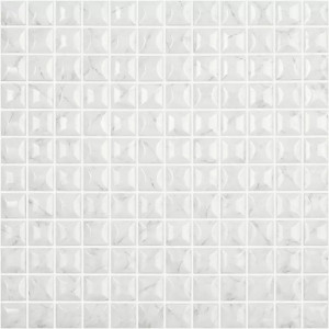 Pool mosaic series MARBLES, composition EDNA CARRARA GREY BR 25X25mm VIDREPUR