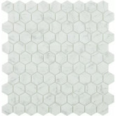 Pool mosaic series MARBLES, composition CARRARA GREY MT HEX 35X35mm VIDREPUR