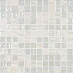 Pool mosaic series MOON, composition WHITE MIX 25X25mm VIDREPUR