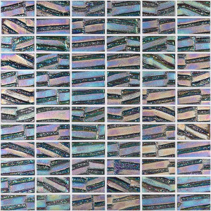Pool mosaic series MOON, composition METALLIC 25X50mm VIDREPUR