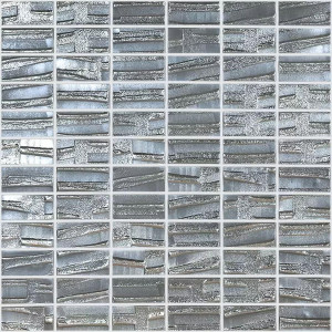 Pool mosaic series MOON, composition SILVER 25X50mm VIDREPUR