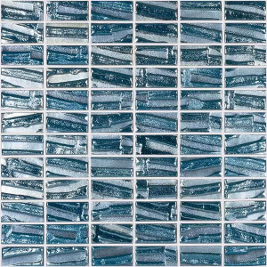 Pool mosaic series MOON, composition BLUE 25X50mm VIDREPUR