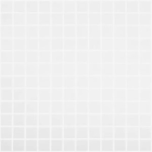 Pool mosaic series NORDIC, composition MATT WHITE 25X25mm VIDREPUR