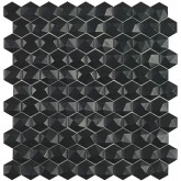 Pool mosaic series NORDIC, composition MATT BLACK HEX 35X35mm VIDREPUR