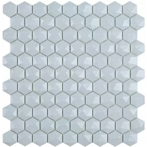 Pool mosaic series NORDIC, composition MATT LIGHT BLUE HEX 35X35mm VIDREPUR