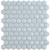 Pool mosaic series NORDIC, composition MATT LIGHT BLUE HEX 35X35mm VIDREPUR