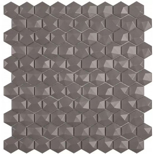 Pool mosaic series NORDIC, composition MATT FRAPPE HEX 35X35mm VIDREPUR