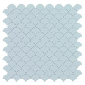 Mozaika basenowa seria NORDIC 36x29mm, kompozycja MATT LIGHT BLUE VIDREPUR