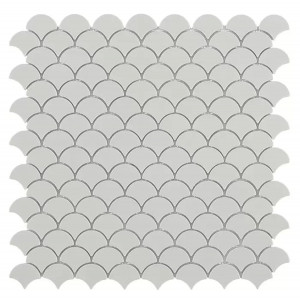 Pool mosaic series NORDIC, composition MATT LIGHT GREY 36X29mm VIDREPUR
