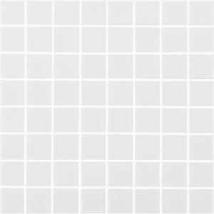 Pool mosaic series NORDIC, composition MATT WHITE 38X38mm VIDREPUR