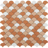 Mozaika basenowa seria SOUL 36x29mm, kompozycja COTTO MIX VIDREPUR