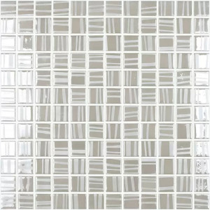 Mozaika basenowa seria TENDER 25x25mm, kompozycja LIGHT GREY VIDREPUR
