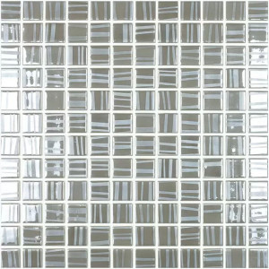 Pool mosaic series TENDER, composition DARK GREY 25X25mm VIDREPUR