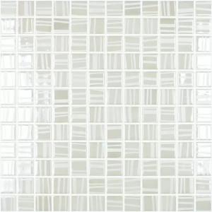 Pool mosaic series TENDER, composition WHITE 25X25mm VIDREPUR