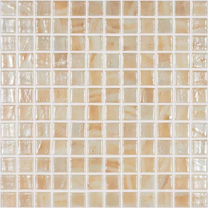 Pool mosaic series TITANIUM, composition OCHRE BRUSH 25X25mm VIDREPUR