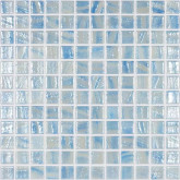 Pool mosaic TITANIUM, BLUE SKY BRUSH 25X25mm VIDREPUR
