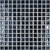 Pool mosaic series TITANIUM, composition BLACK BRUSH 25X25mm VIDREPUR