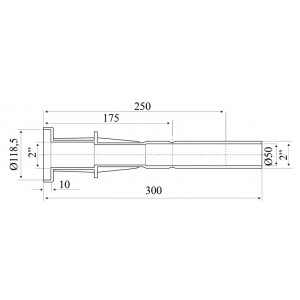 Wall bush for foiled swimming pool nozzles ASTRAL POOL 2
