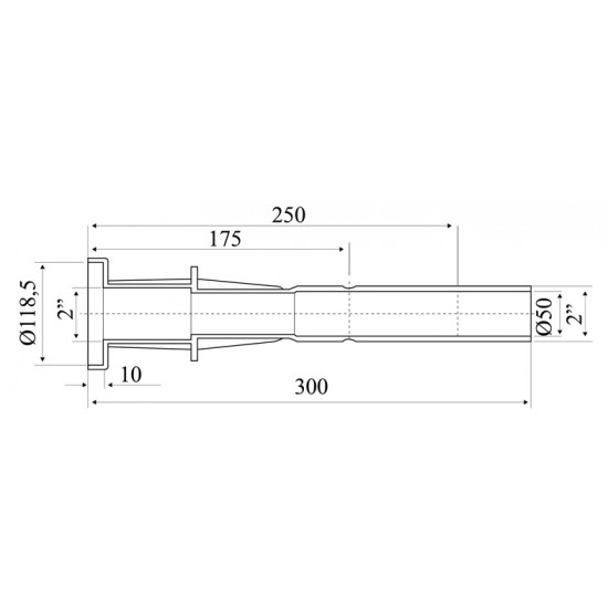 Przepust murowy do basenu foliowanego dla dysz ASTRAL POOL