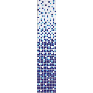 Pool mosaic series GRADIENT, composition IRIS 315x2200mm VIDREPUR