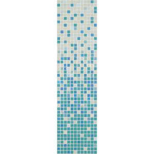 Mozaika basenowa seria GRADIENT, kompozycja TEAL 315x2200mm VIDREPUR