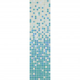 Pool mosaic series GRADIENT, composition TEAL 315x2200mm VIDREPUR
