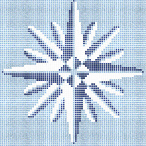 Pool mosaic composition ESTRELLA 1902X1902mm VIDREPUR