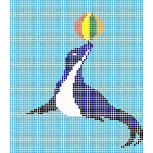 Pool mosaic composition FOCA 1902x2219mm VIDREPUR