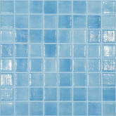 Pool mosaic series COLORS, colour AZUL TURQUESA 38x38mm VIDREPUR