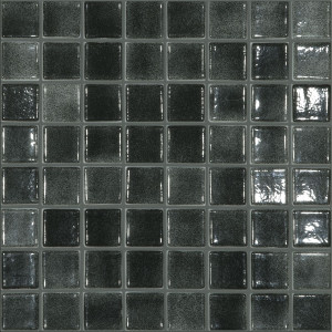 Pool mosaic series COLORS, colour NEGRO 38x38mm VIDREPUR