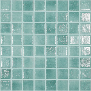 Pool mosaic series COLORS, colour TURQUESA 38x38mm VIDREPUR