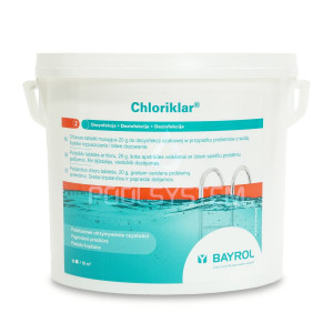 Chlor szok do basenu w tabletkach CHLORIKLAR 5KG BAYROL 2