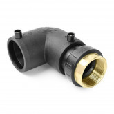 Electrofusion elbow 90 degrees PE100RC / brass GW FOX