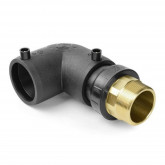 Electrofusion elbow 90 degrees PE100RC / brass GZ FOX