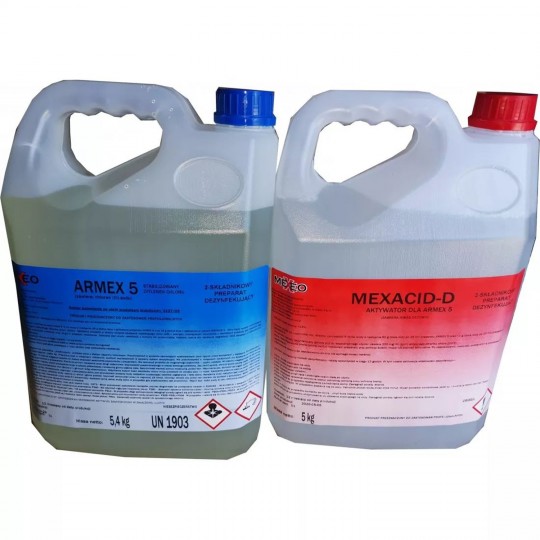 Two-component liquid pool chlorine dioxide ARMEX + MEXACID 5L