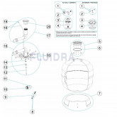 Części zamienne filtru piaskowego ASTER ASTRAL POOL
