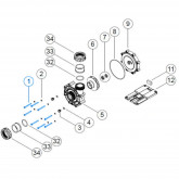 Spare parts for pool water attraction pump CALA IML