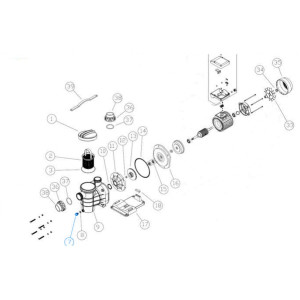 Części zamienne do Pompy basenowej AMERICA 20 m3/h 1,10 kW 230V IML 2