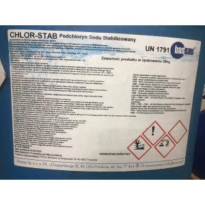 Chlor do basenu w płynie CHLOR-STAB 25KG BASSAU 2