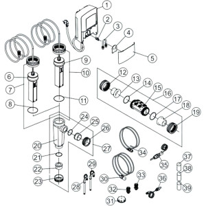 Spare parts for AUTOMATIC Cl-pH BAYROL !!! BRAK CEN !!!